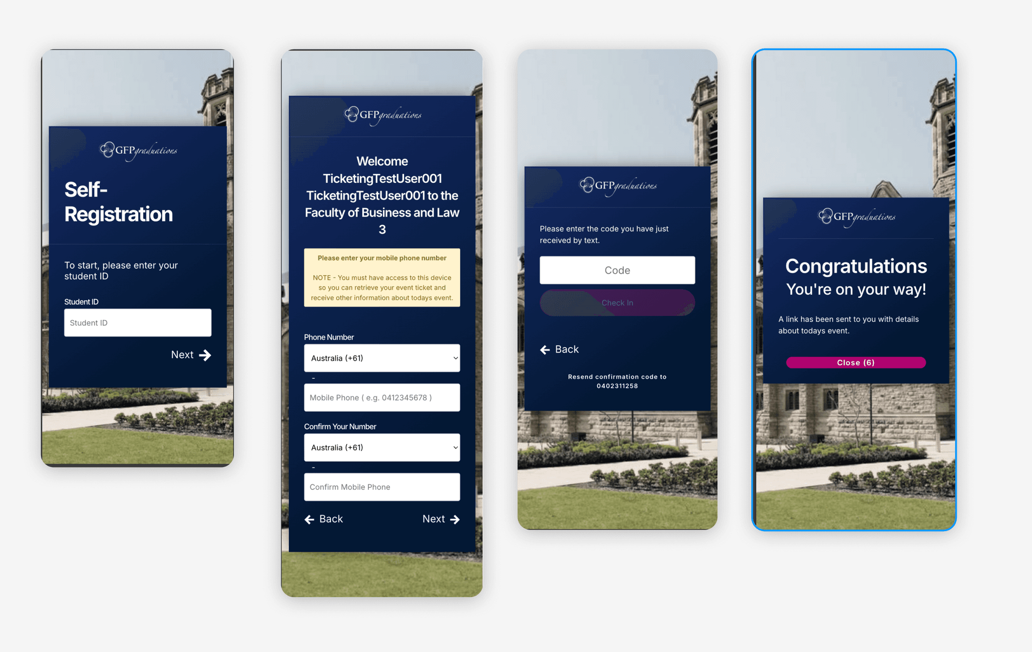 GFP Mobile Ticket App Problem