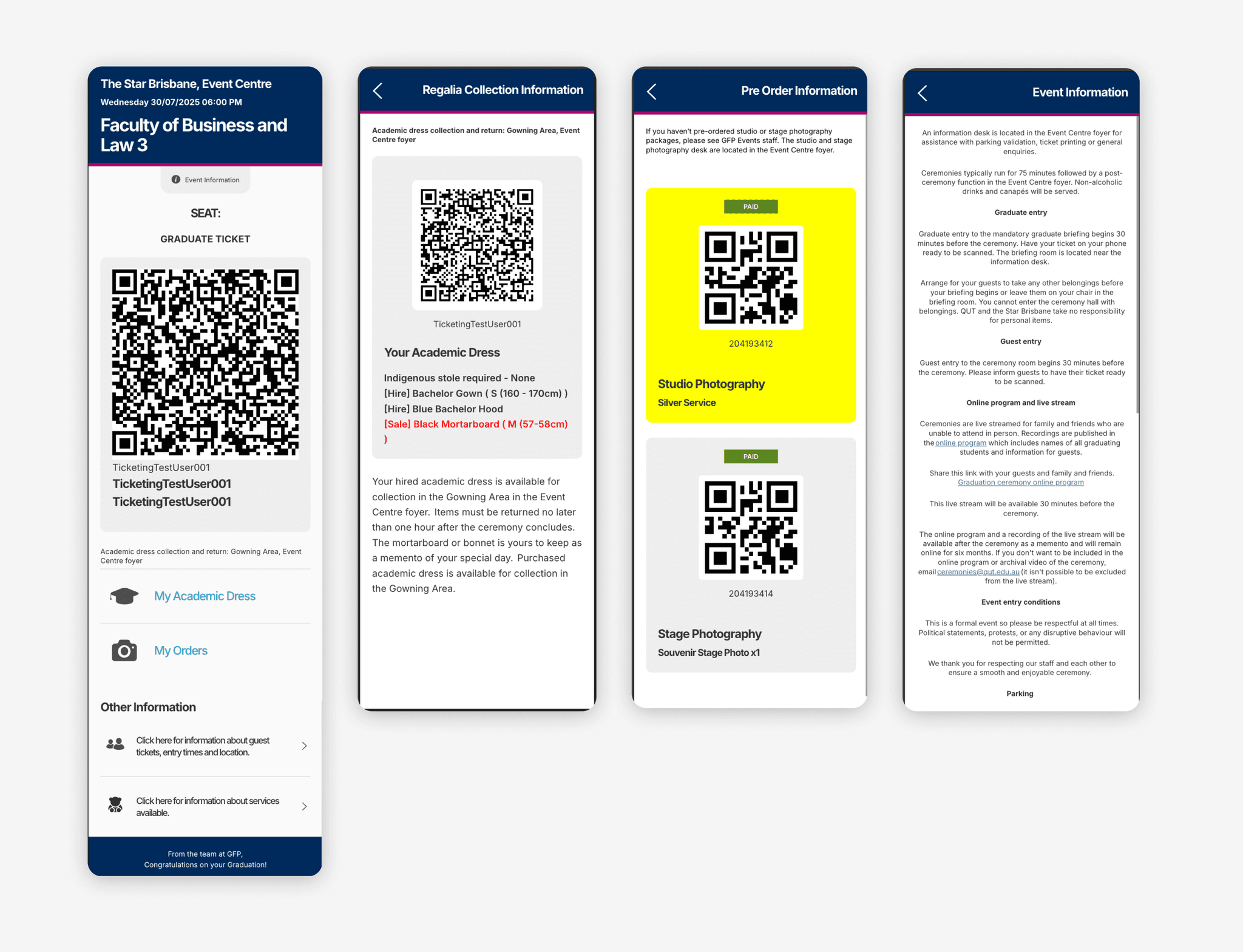 GFP Mobile Ticket App Problem
